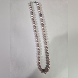 Lavender Purple Vintage LUC 925 Sterling Necklace